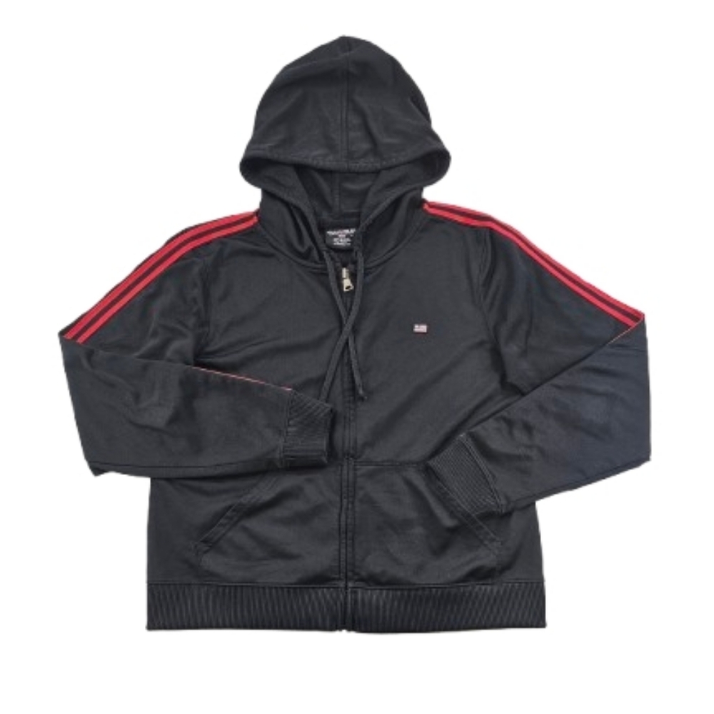 Polo Jeans Co Ralph Lauren American Flag Red Stripe Jacket Hoodie Sweatshirt Med